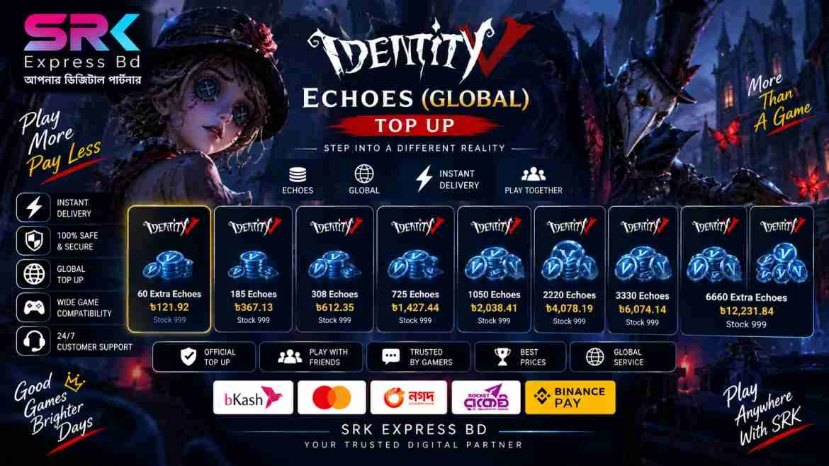 Identity V Echoes(Global) Top up